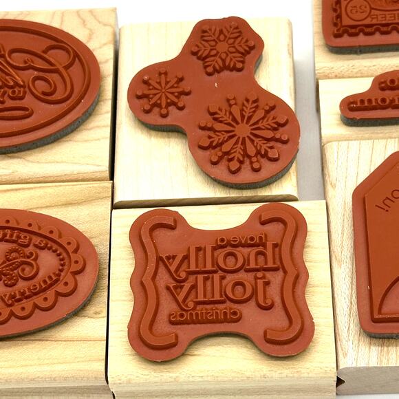 Stampin' Up! Christmas Punch Rubber Stamps Holiday Gift Tag (7) - Picture 6 of 14